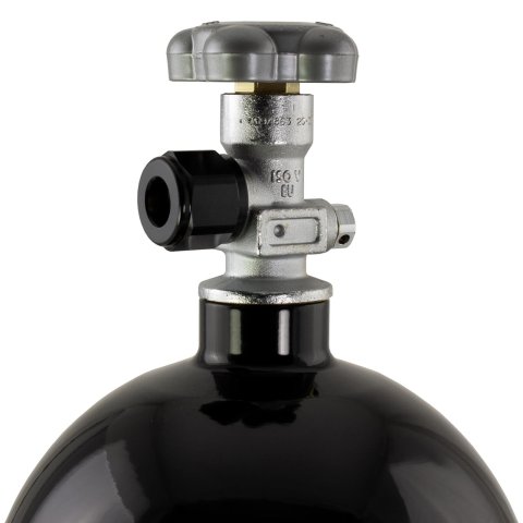 Nitrous Outlet Bottle Nuts 00-34020 Oxide Nuts, Aluminum, Black Anodized, Swivel, 1 in. Female Threads, Each