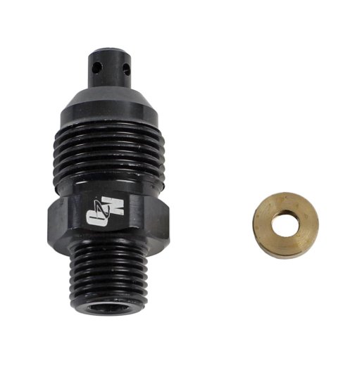 Nitrous Outlet Pressure Relief Valves 00-35001 Oxide Safety Blow-Off Components, Valves, Billet Aluminum, Black Anodized, 3,000 psi Burst Pressure, Each