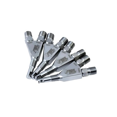 Nitrous Outlet Oxide Nozzles 00-40006-4 Nozzles, 1/16" NPT Wet Nozzle - 4 Pack/90 Degree Discharge/Stainless