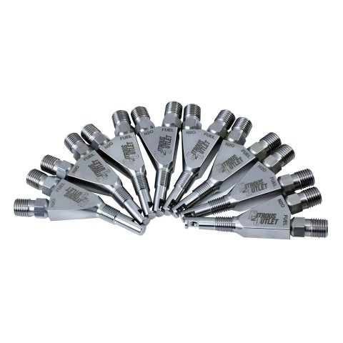 Nitrous Outlet Oxide Systems 00-40006-8 Nozzles, 1/16" NPT Wet Nozzle - 8 Pack/90 Degree Discharge/Stainless