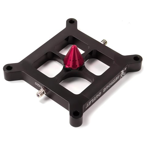 Nitrous Outlet Stinger Plates 00-44500 Oxide Plates, Plate, 4150 Flange, Billet Aluminum, Black Anodized, Plate Only, Fits 4150 Carbureted or EFI Flange, Each