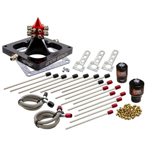 Nitrous Outlet Oxide Systems 00-459001-SF Systems, 4500 Kraken Plate Solenoids Forward Conversd Brackets (Gas/E85)(5-7-10 psi)(100-800 HP)