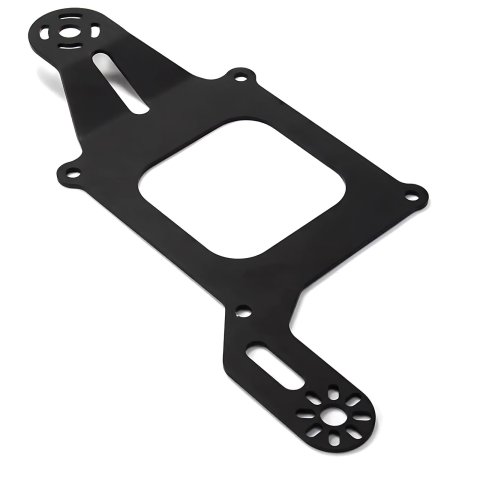 Nitrous Outlet Offset Solenoid Mounting Brackets 00-54504 4150 Flange, 2 bracket Back Middle, Front offset Mount