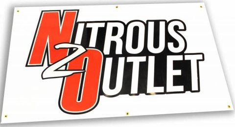 Nitrous Outlet Banners 00-57032 Banners, Promotional Banner - 60" x 36" (White)