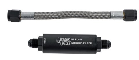 Nitrous Outlet Inline Filters 00-65001 Oxide Filters, Straight, Male Threads, -6 AN, Each