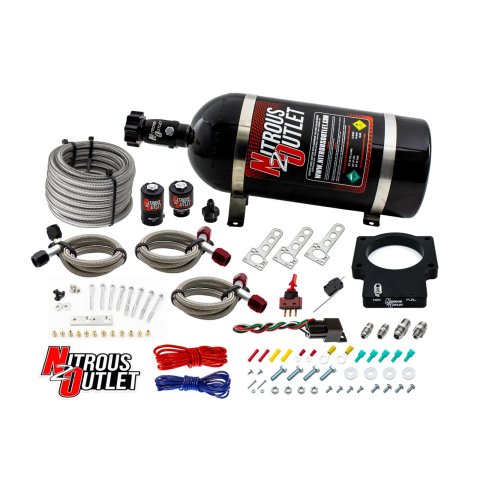 Nitrous Outlet Oxide Systems 00-10113-DRY-10 92mm Dry LSX Plate System (10lb Bottle)