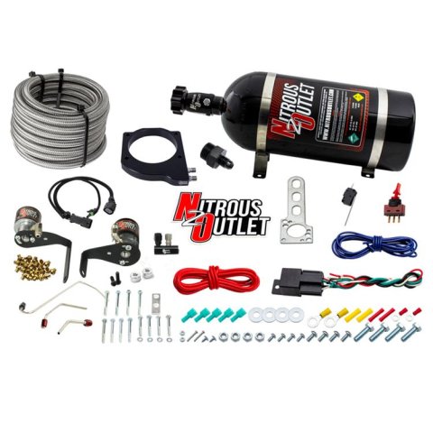 Nitrous Outlet Hardline Oxide Plate Systems 00-10119-102-10 102mm Fast Intake 2010+ Camaro System (10lb Bottle)