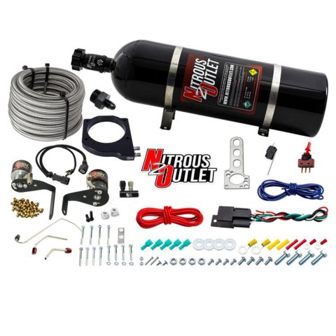 Nitrous Outlet Hardline Oxide Plate Systems 00-10119-102-15 102mm Fast Intake 2010+ Camaro System (15lb Bottle)