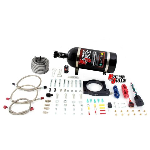 Nitrous Outlet Oxide Systems 00-10125-DRY-10 90mm MagnaCharger DRY Plate system (10lb Bottle)