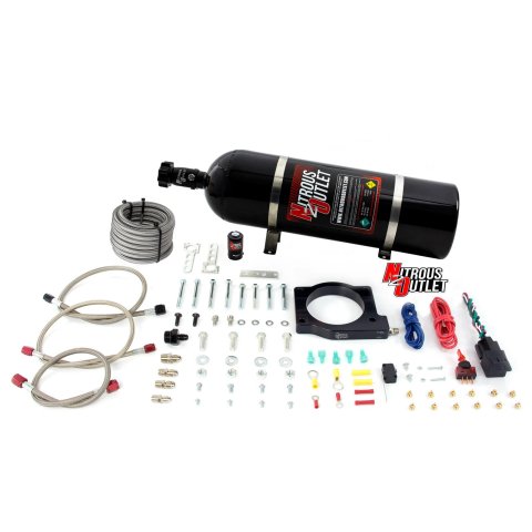Nitrous Outlet Oxide Systems 00-10125-DRY-15 90mm MagnaCharger DRY Plate system (15lb Bottle)
