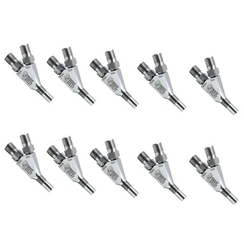 Nitrous Outlet Oxide Systems 00-40011-DRY-10 Nozzles, Vortex Ti 1/16" NPT Dry Dual Stage Nozzle - 10 Pack/Straight Annular Discharge/Titanium