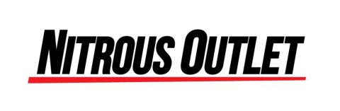 Nitrous Outlet Decals and Stickers 00-57002-COWL-B Stickers, Underline Sticker - 16"x3" (Black)