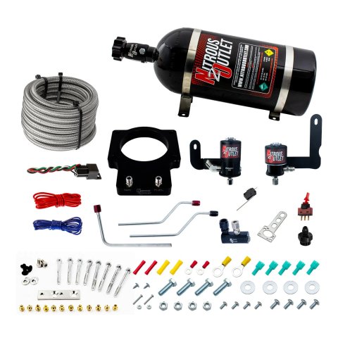 Nitrous Outlet Oxide Plate Systems 00-10123-90-FST-10 90mm Fast Intake 05-09 C6 Corvette System (10lb Bottle)