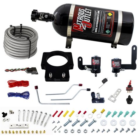 Nitrous Outlet Oxide Plate Systems 00-10126-90-FST-10 90mm Fast Intake 06-07 LS2 CTS-V System (10lb Bottle)