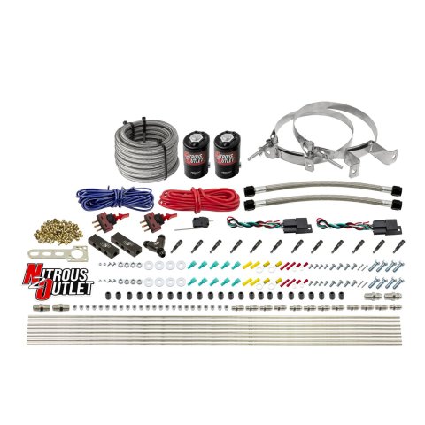 Nitrous Outlet Direct Port Systems 00-10396-SBT-DS-00 Dry EFI DS 6 Cyl 2 Sol Sys w/Dist Blocks (No Bottle)(SBT Noz)