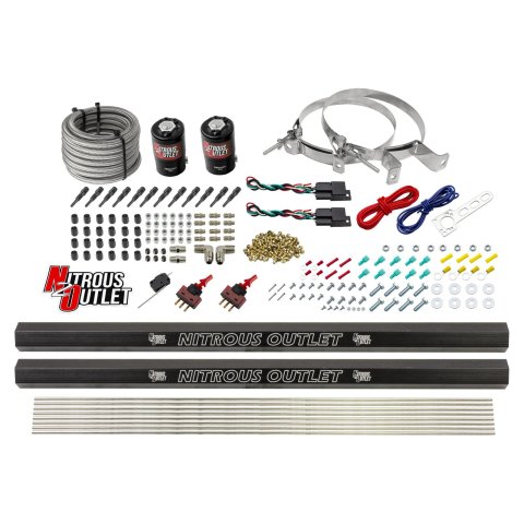 Nitrous Outlet Oxide Systems 00-10397-SBT-DS-00 Dry EFI DS 6 Cyl 2 Sol Direct Port Sys w/ Dual Rails (No Bottle)(SBT Noz)