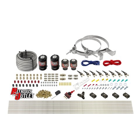 Nitrous Outlet Oxide Systems 00-10433-ALC-H-00 8 Cyl 4 Sol Racers Direct Port Sys ALC Low PSI( No Bottle)(90° Noz)