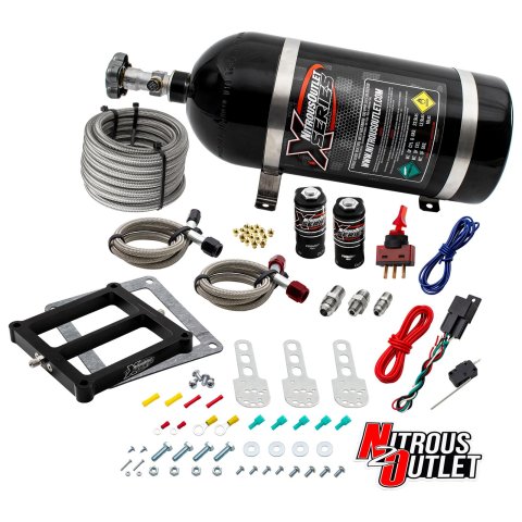 Nitrous Outlet Oxide Systems 22-80101 Systems, X-Series Weekend Warrior 4500 Plate System - Gas/E85 (5-55psi)(50-200 HP)