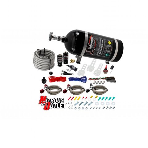 Nitrous Outlet Oxide Systems 22-81004 Systems, X-Series GM 2014-2019 LT4 Single Nozzle System - Gas/E85 (5-55psi)(35-200HP)