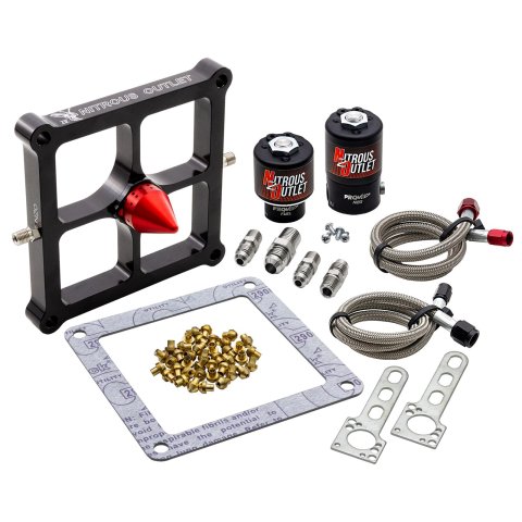 Nitrous Outlet Oxide Systems 00-10650-GEN4-SF Systems, 4500 Stinger 4 Solenoid Forward Conversion Brackets - (Gas/E85)(5-55 psi)(50-500 HP)