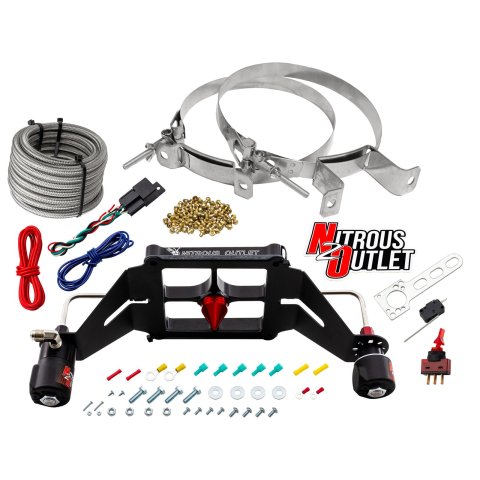 Nitrous Outlet Oxide Systems 00-10660-GEN4-00 Systems, 4500 Stinger 4 System - Hard-line/.122 Nitr - (Gas/E85)(5-55 psi)(50-500 HP)(No Bottle)