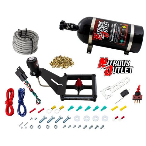 Nitrous Outlet Oxide Systems 00-10682-GEN4-10 Systems, 4500 Stinger 4 Dry System - Hard-line/.122 Solenoid/Deep Break Solenoid Bracket/Solenoids Mount Upside Down - (50-500 H