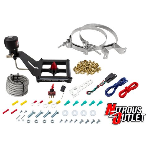 Nitrous Outlet Oxide Systems 00-10683-GEN4-00 Systems, 4500 Stinger 4 Dry Race System - Hard-line/s Mount Upside Down - (50-600 HP)(No Bottle)