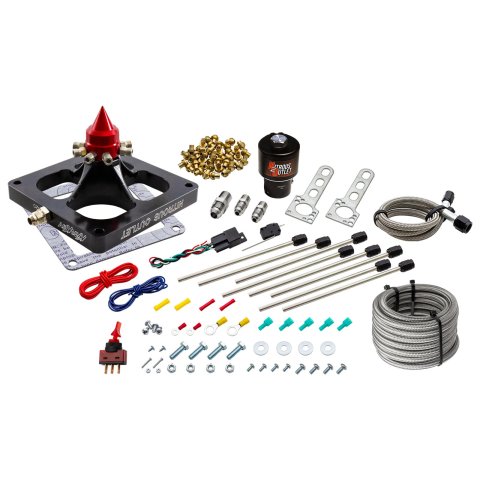Nitrous Outlet Oxide Systems 00-45900-DRY1-SF System Conversion and Upgrade Kits, 4500 Dry Kraken Plate Solenoid Forward Conversion Kit - Braided Hose/.178 MOD Trashcan Solen