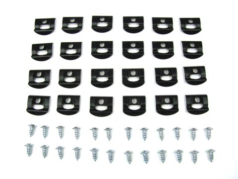 Precision Replacement Parts Windshield Molding Clip Kits PCK-3216-64 1964-1965 Mopar B-Body, Fits 2 door hardtop models - Kit, Rear Window, 40 Piece Set