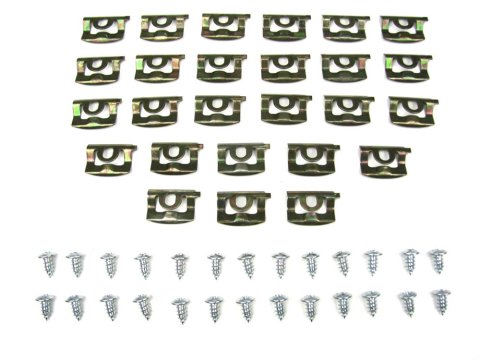 Precision Replacement Parts Windshield Molding Clip Kits PCK-3847-68 1968-1969 Plymouth Barracuda (Fastback), 2 Dr hardtop (fastback) - Kit, Rear Window, 52 Piece Set