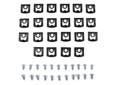 Precision Replacement Parts Windshield Molding Clip Kits PCK-3861-68 1968-1976 Dodge Dart/Scamp (2Dr Hardtop), Fits 2 door hardtop models - Kit, Rear Window, 44 Piece Set