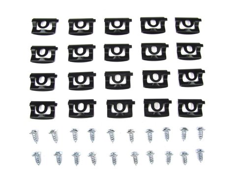 Precision Replacement Parts Windshield Molding Clip Kits for 1968-1970 CHARGER - PCK-4051-68 Dodge Charger (2Dr Hardtop), Kit, Rear Window, 40 Piece Set