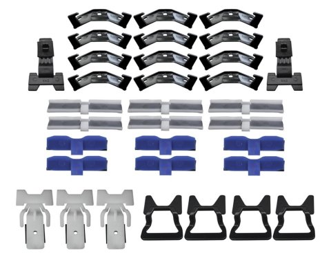 Precision Replacement Parts Windshield/Rear Window Molding Clip Kits for 1984-1989 4RUNNER, PICKUP - PCK-471-84 Body Fasteners, Windshield Clips, 33 Pieces, Toyota, Kit