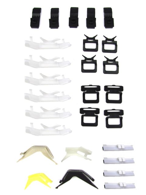 Precision Replacement Parts Windshield Molding Clip Kits PCK-598-89-T 1990-1995 Toyota Pickup/4Runner, Kit, Windshield, 27 Piece Set