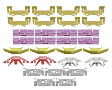 Precision Replacement Parts Windshield Molding Clip Kits PCK-641-90 1990-1993 Honda Accord (4Dr Sedan), Kit, Windshield, 29 Piece Set