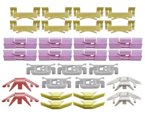 Precision Replacement Parts Windshield Molding Clip Kits PCK-653-90 1990-1993 Honda Accord (2Dr Coupe), Kit, Windshield, 29 Piece Set