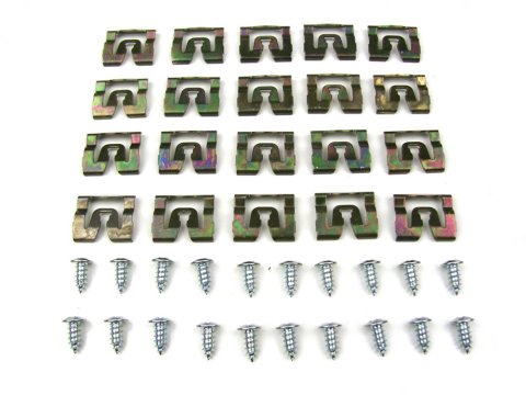 Precision Replacement Parts Windshield Molding Clip Kits PCK-776-71 1971-1974 Dodge Charger (2Dr Coupe), Fits 2 door coupe models - Kit, Windshield, 40 Piece Set
