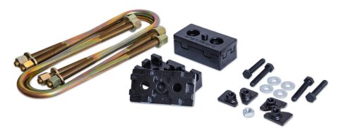ProRYDE 3-N-1 SuperBLOK Leaf Spring Block Kits for 2011-2023 F-250 SUPER DUTY - 52-3503F Blocks, SuperBLOK, Rear, Cast Iron, 2.00 in. Thick, U-bolts,