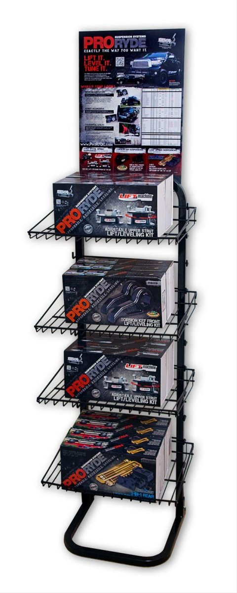 ProRyde Suspension Systems ZZZ Displays 54-D1047A P, O.P Merchandising Display w/Header Card