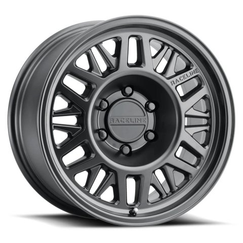 Raceline Wheels 451B Ryno Satin Black Trailer 15x6 Wheel, 451 Ryno, 15 in. x 6 in., 6 x 139.7mm Bolt Pattern, Cast Aluminum, Satin, Black, 0.00mm Offset, 107.95mm Center Bore, Each