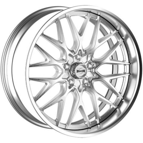 Ridler 681 Series Brushed Wheels with Polished Lip 22x10.5 Wheel, 681, 22 in. x 10.5 in., Brushed, Lip, Aluminum, 5 x 4.75 in. Pattern, 3.30 in. Bore, 5.25 in. Backspace, +10.00mm Offset, Each