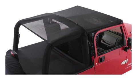 RT Off-Road Combo Beach Toppers for 1997-2006 WRANGLER - CB20011 Soft Top, Topper, Partial Top Type, Mesh, Black, Jeep, Each