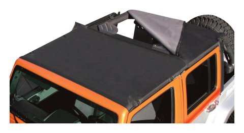 RT Off-Road Combo Beach Toppers for 2007-2017 WRANGLER, 2018 WRANGLER JK - CB30135 Soft Top, Topper, Partial Top Type, Fabric, Black Diamond, Jeep, Each