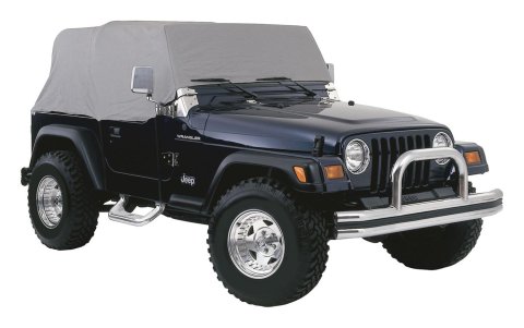 RT Off-Road Cab Covers for 1987-1991 WRANGLER - CC10109 Cover, Polypropylene, Gray, Jeep, Each