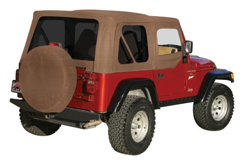 RT Off-Road Complete Soft Tops for 1997-2006 WRANGLER - CT20237T Top, Complete, Fabric, Spice Denim, Tinted Windows, Jeep, Each
