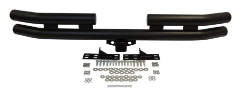 RT Off-Road Double Tube Bumpers RT20007 Bumper, Tube, Rear, Steel, Black Powdercoated, Jeep, Each