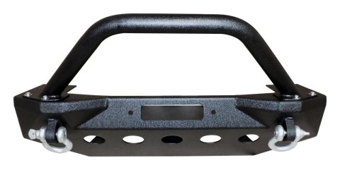 RT Off-Road Heavy-Duty Bumpers for 2020 GLADIATOR, 2018-2021 WRANGLER - RT20045 Bumper, Front, Fabricated, Stinger, Steel, Stubby, Winch Mount, Two LED Pods, Black Textured Powdercoated, Jeep, Each