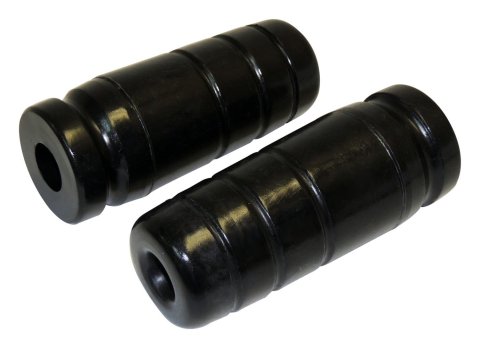 RT Off-Road Bump Stops RT21027 Stops, Cylindrical, Polyurethane, Black, for Use with 1.750 in. Suspension Lift, Jeep, Pair