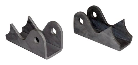 RT Off-Road Shock Mount Brackets RT25003 Mounts, Bracket Set, Steel, 3/16 in. Thick, Natural Finish, Single Mount, 0.5 in. Bolt Hole, Universal, Front/Rear, Pair