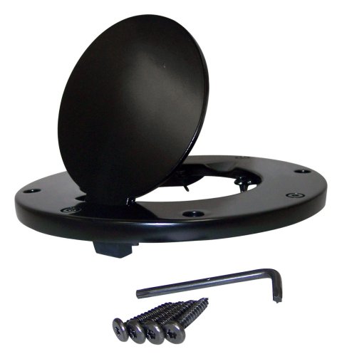 RT Off-Road Fuel Doors for 1997-2006 WRANGLER - RT26037 Door, Round, Steel, Black, Jeep, Each